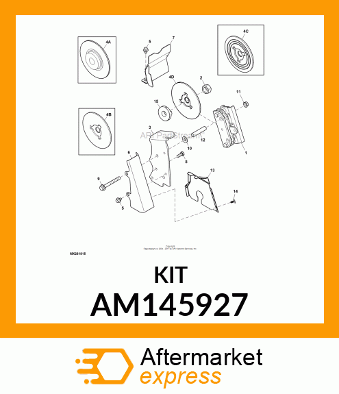 ROTOR, ASSEMBLY, PARK BRAKE AM145927