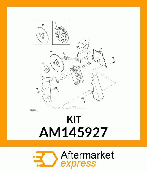 ROTOR, ASSEMBLY, PARK BRAKE AM145927