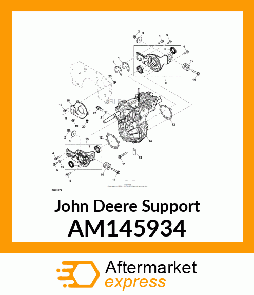 ASSEMBLY, SUPPORT TRANSMISSION LH AM145934