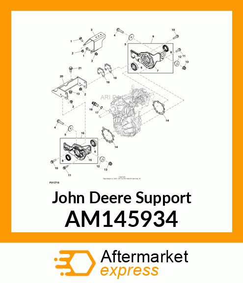 ASSEMBLY, SUPPORT TRANSMISSION LH AM145934