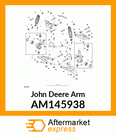 CTRL ARM, FR, UPPER, LH, ASSY AM145938