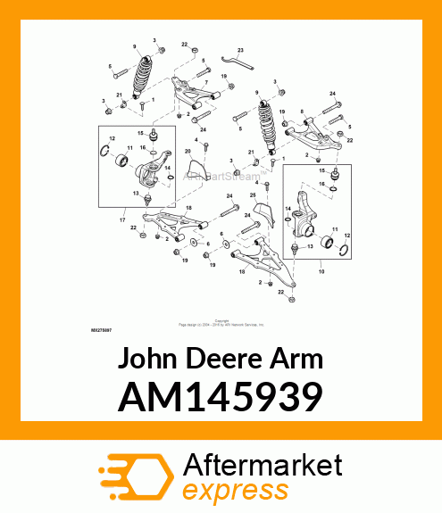 CTRL ARM, FR, UPPER, RH, ASSY AM145939