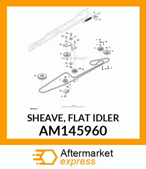 SHEAVE, FLAT IDLER AM145960