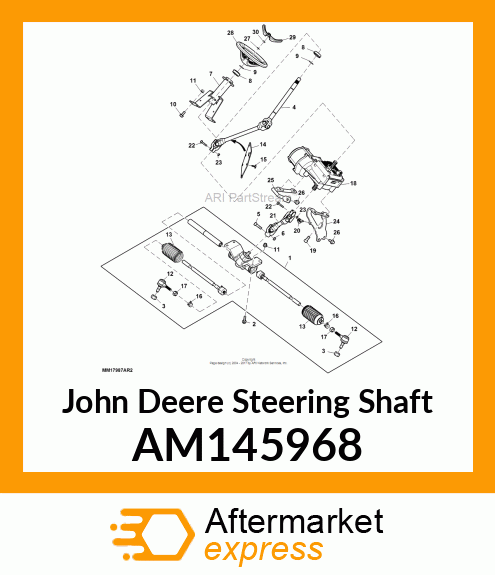 ASSEMBLY LINE PARTS, STEERING SHAFT AM145968