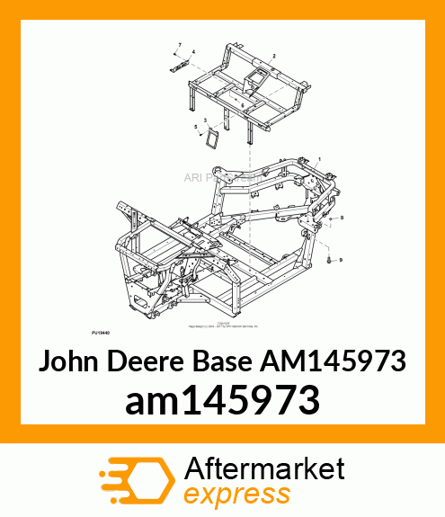 FRAME, SEATBASE 590I (SVC) am145973