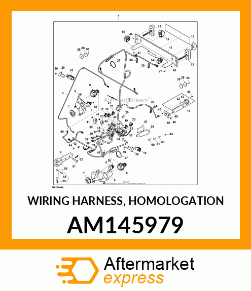 WIRING HARNESS, HOMOLOGATION AM145979