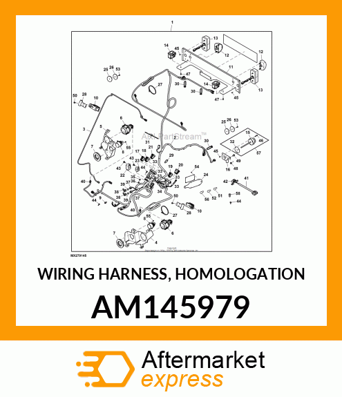 WIRING HARNESS, HOMOLOGATION AM145979