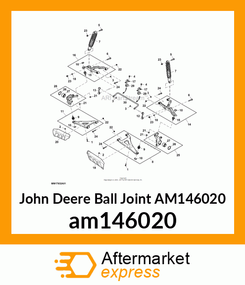 BALL JOINT, BALLJOINT, SUSPENSION am146020