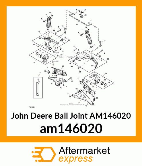 BALL JOINT, BALLJOINT, SUSPENSION am146020