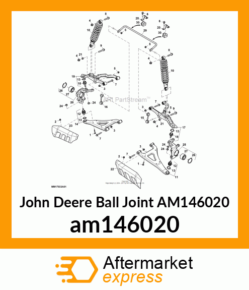 BALL JOINT, BALLJOINT, SUSPENSION am146020