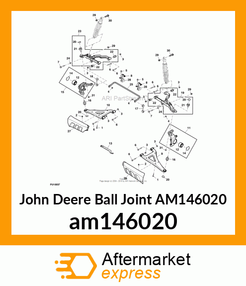 BALL JOINT, BALLJOINT, SUSPENSION am146020