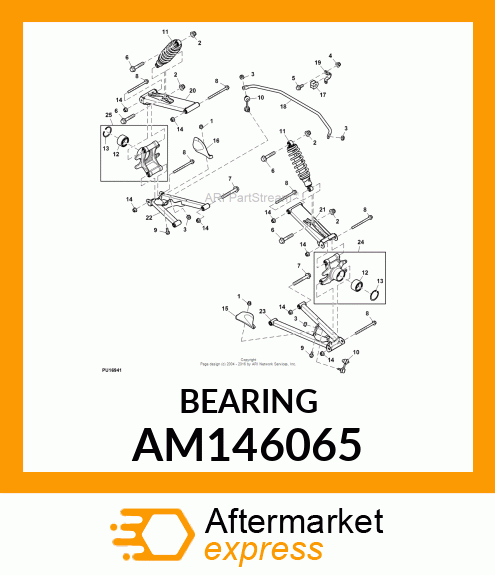 BALL BEARING, BEARING, WHEEL, I.D. AM146065