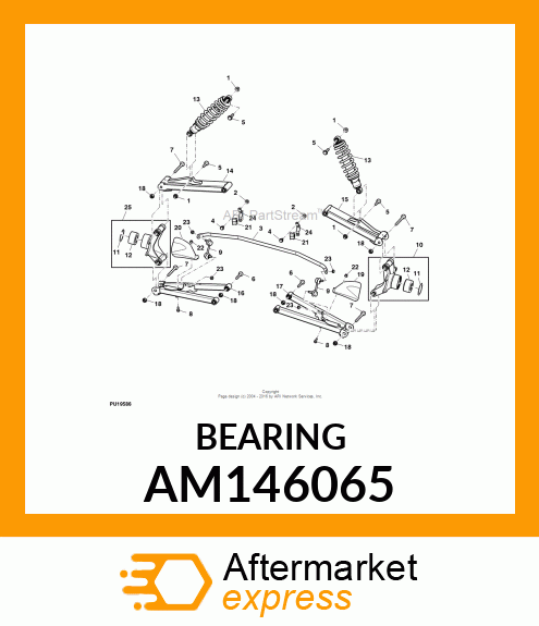 BALL BEARING, BEARING, WHEEL, I.D. AM146065