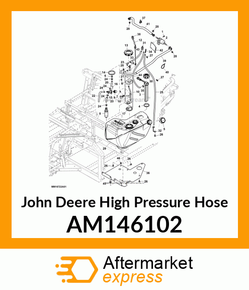 HOSE, PRE FILTER AM146102