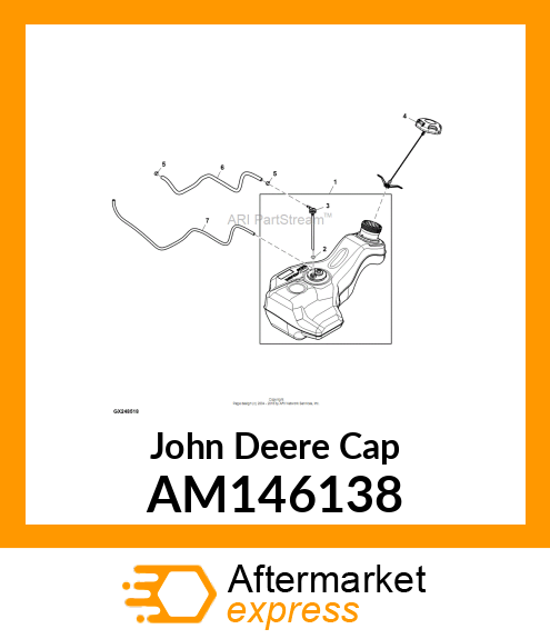 CAP, CAP, FUEL W/ INTERNAL TETHER AM146138