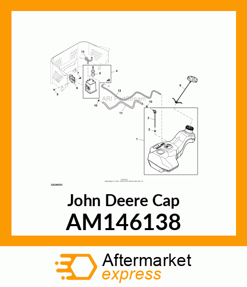 CAP, CAP, FUEL W/ INTERNAL TETHER AM146138