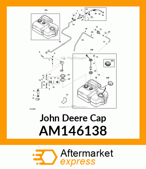 CAP, CAP, FUEL W/ INTERNAL TETHER AM146138