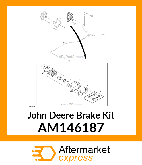 BRAKE KIT, KIT, CALIPER MOUNT BRACK AM146187