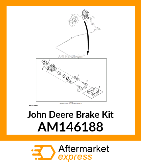 BRAKE KIT, KIT, BLEEDER AND CAP AM146188