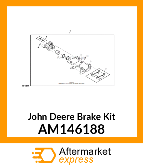 BRAKE KIT, KIT, BLEEDER AND CAP AM146188