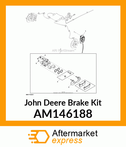 BRAKE KIT, KIT, BLEEDER AND CAP AM146188