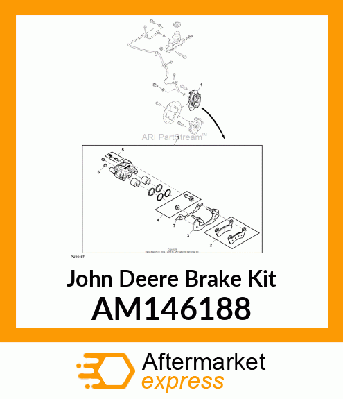 BRAKE KIT, KIT, BLEEDER AND CAP AM146188