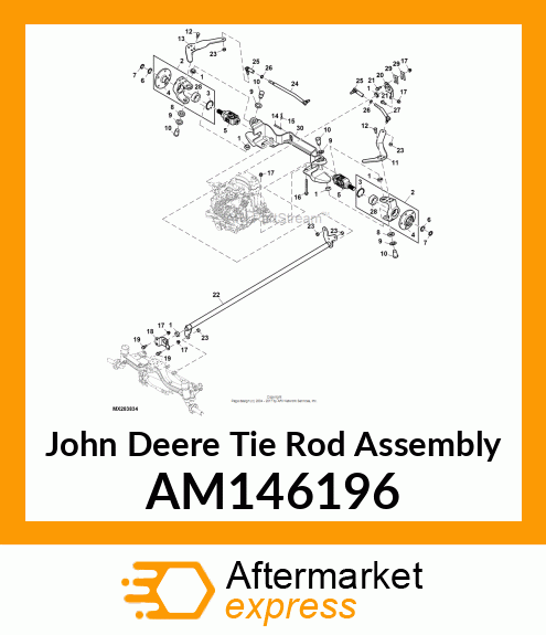 TIE ROD ASSEMBLY, TIE ROD ASSEMBLY, AM146196