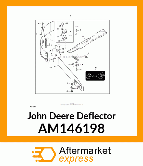 DEFLECTOR, 42A MULCH CONTROL GATE AM146198