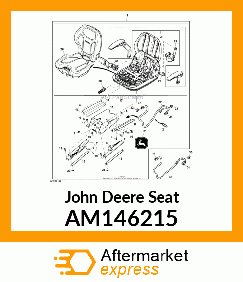 ASSEMBLY, AIR RIDE SEAT AM146215