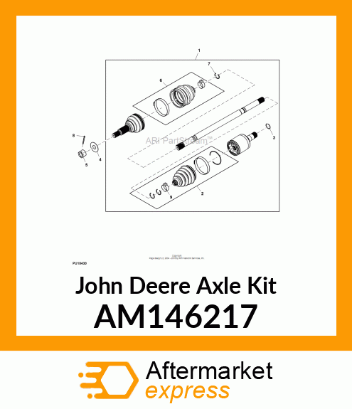 AXLE KIT, KIT, INBOARD DOJ BOOT SO AM146217