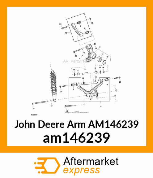 ARM, ARM, REAR LOWER LEFT ASSEMBLY am146239