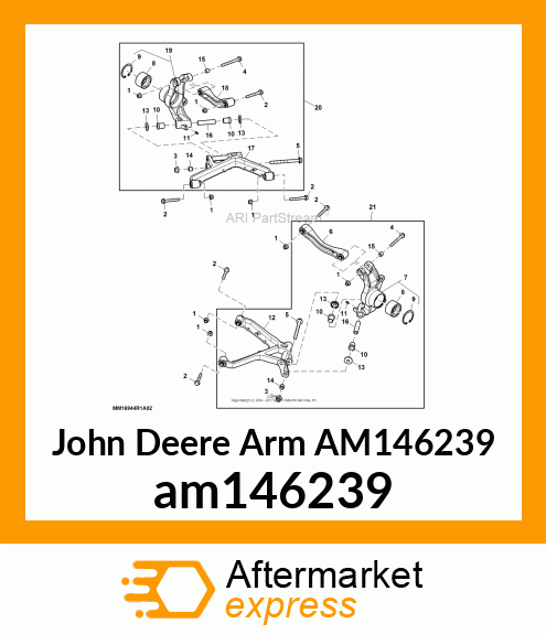 ARM, ARM, REAR LOWER LEFT ASSEMBLY am146239