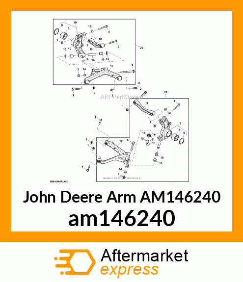 ARM, ARM ASSY, LOWER CONTROL RH am146240