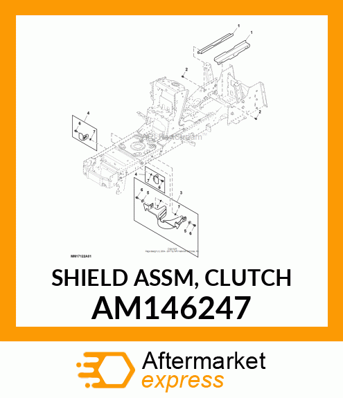 SHIELD ASSM, CLUTCH AM146247