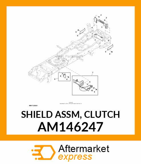 SHIELD ASSM, CLUTCH AM146247