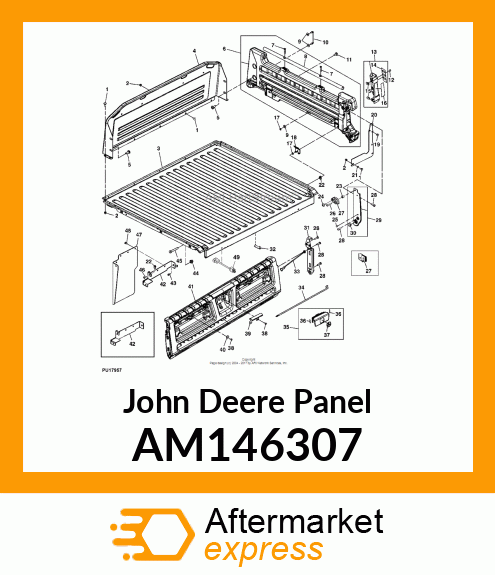 PANEL, PANEL ASSY, CARGO BOX SIDE R AM146307