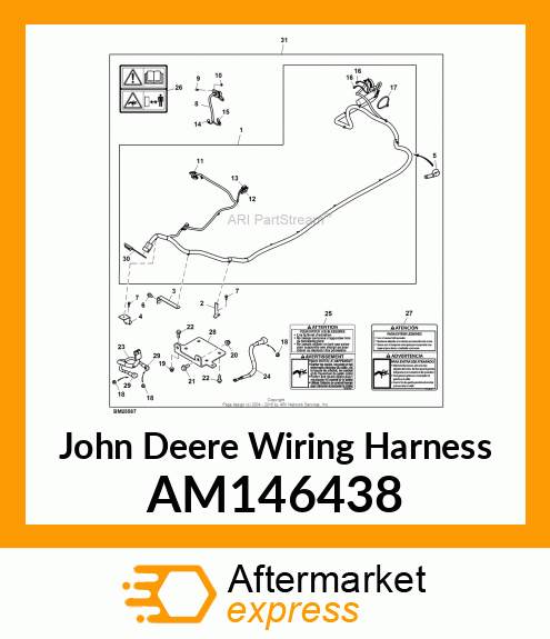 WIRING HARNESS, WINCH HARNESS, MDUV AM146438