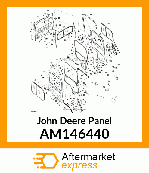 FRAME, LH DOOR AM146440