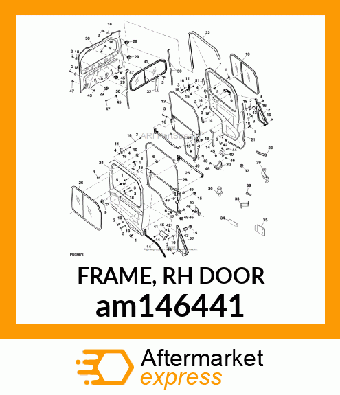 FRAME, RH DOOR am146441