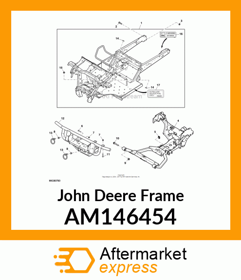 FRAME, FRAME, SERVICE, WELDED CARRI AM146454