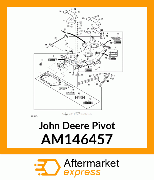 LATCH, LATCH, REAR DRAFT (PLATED) AM146457