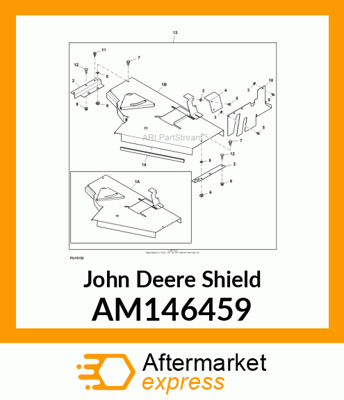 SHIELD, SHIELD, WELDED X700 60HC AM146459