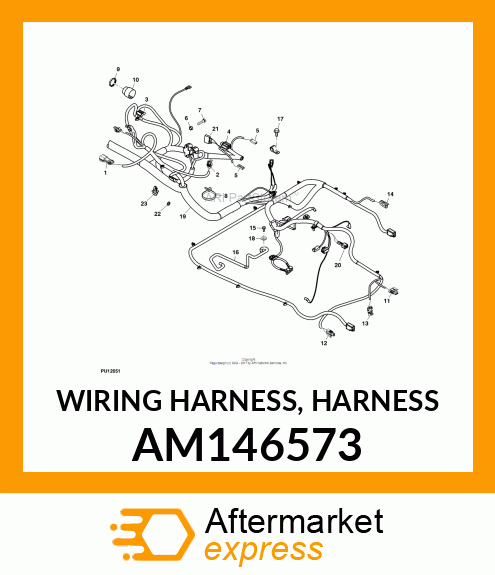 WIRING HARNESS, HARNESS AM146573