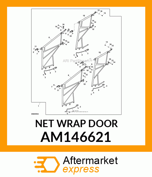 NET, ASSEMBLY, FRONT MDUV AM146621