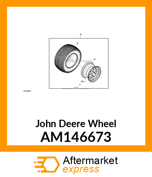 RIM, WHEEL WELDED 10X6 AM146673