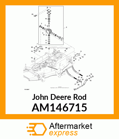 ROD, ROD DRAFT ROD ASSY X AM146715