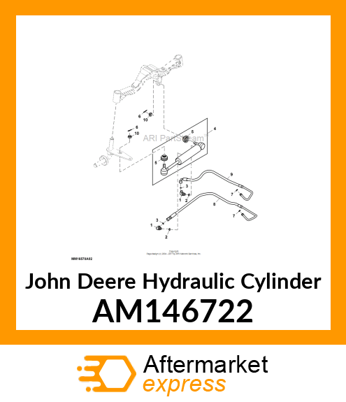 HYDRAULIC CYLINDER, CYLINDER, 2WS amp; AM146722