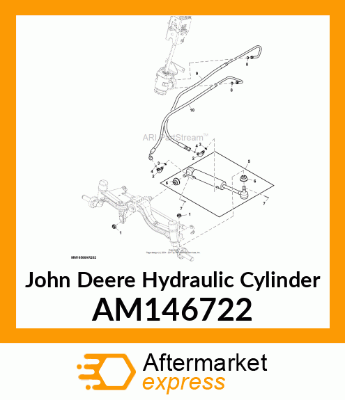 HYDRAULIC CYLINDER, CYLINDER, 2WS amp; AM146722