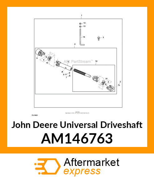 UNIVERSAL DRIVESHAFT, DRIVESHAFT, U AM146763