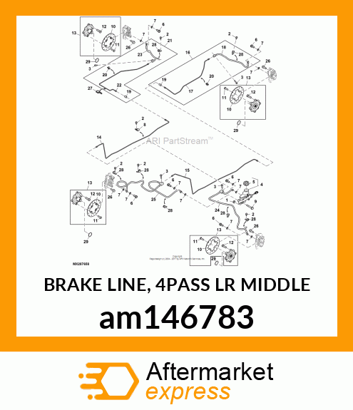 BRAKE LINE, 4PASS LR MIDDLE am146783